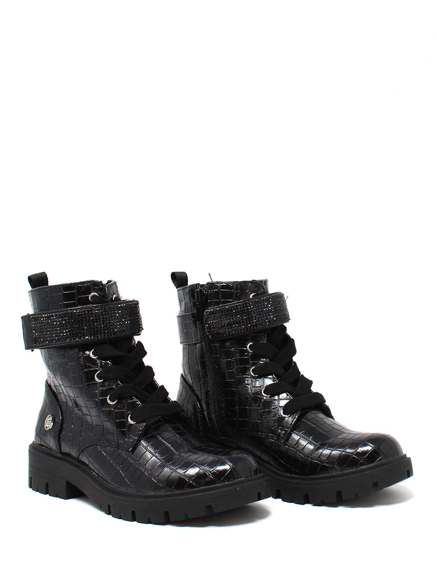 Anfibi Nero Croco Silvian Heach