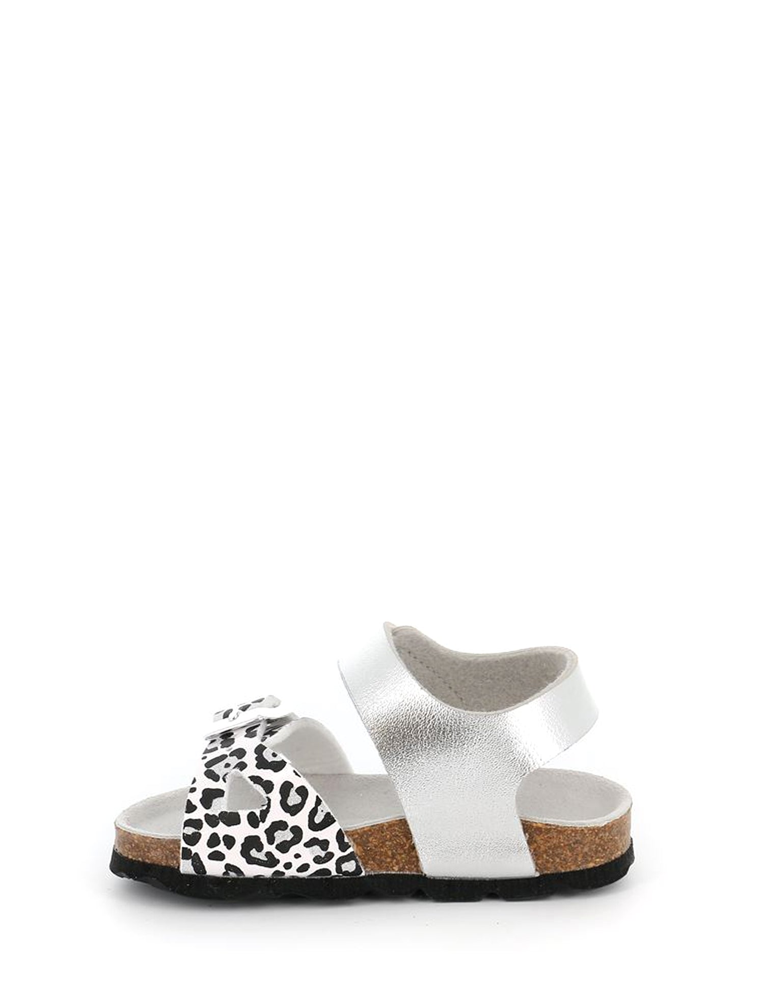 Sandali con strappi Argentato Grunland Junior