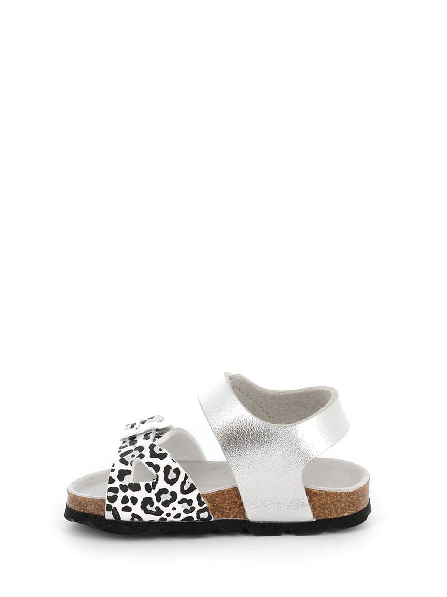 Sandali con strappi Argentato Grunland Junior