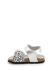 Sandali con strappi Argentato Grunland Junior