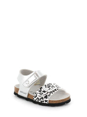 Sandali con strappi Argentato Grunland Junior