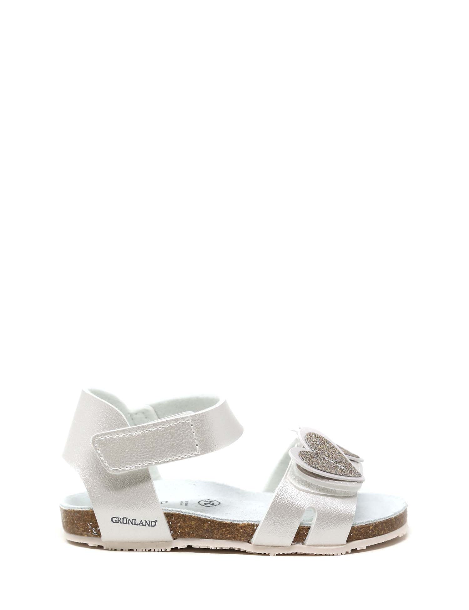 Sandali con strappi Argentato Grunland Junior