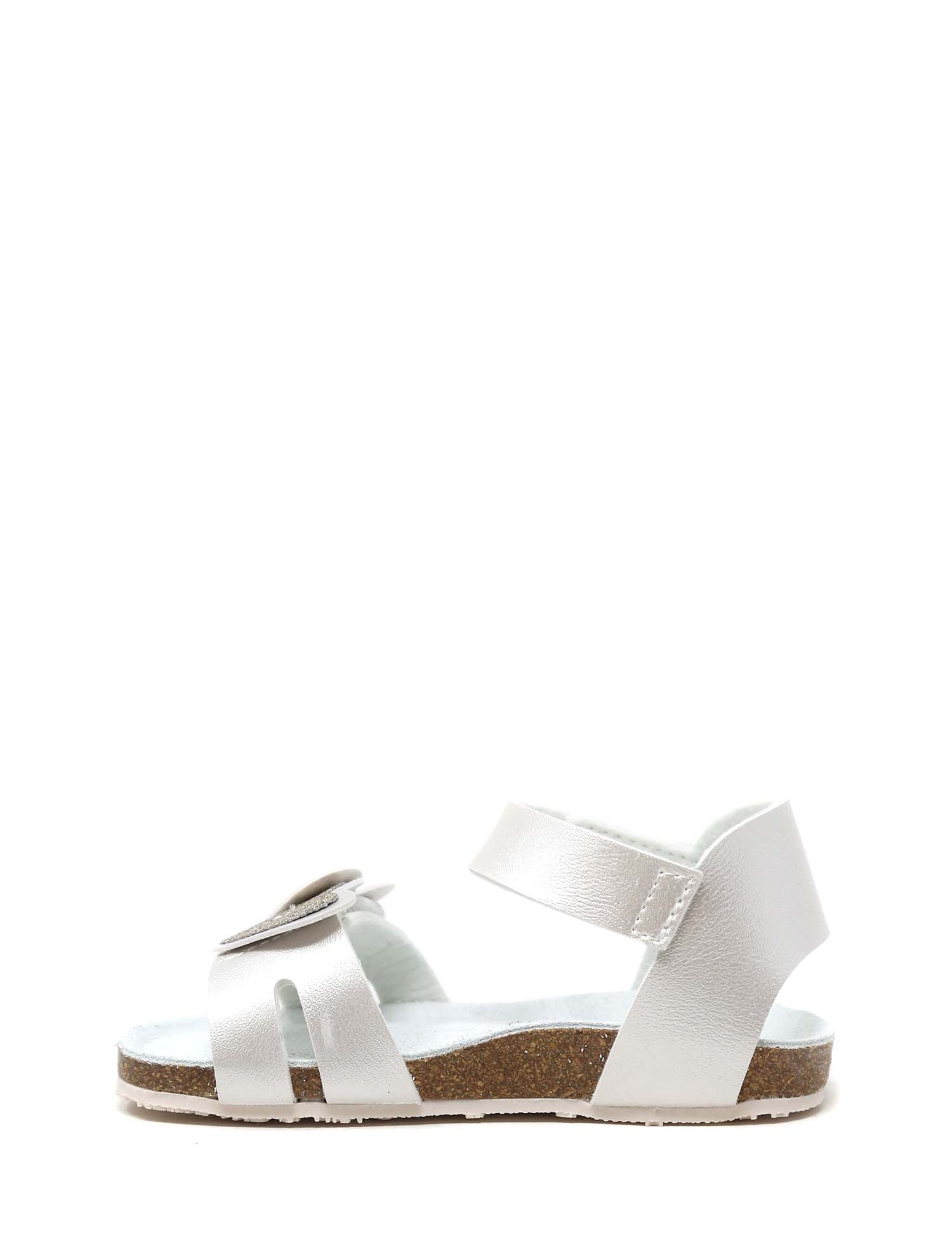 Sandali con strappi Argentato Grunland Junior