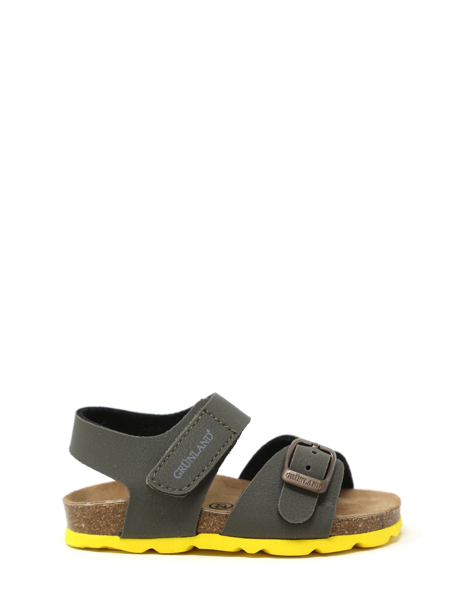 Sandali con strappi Verde Grunland Junior