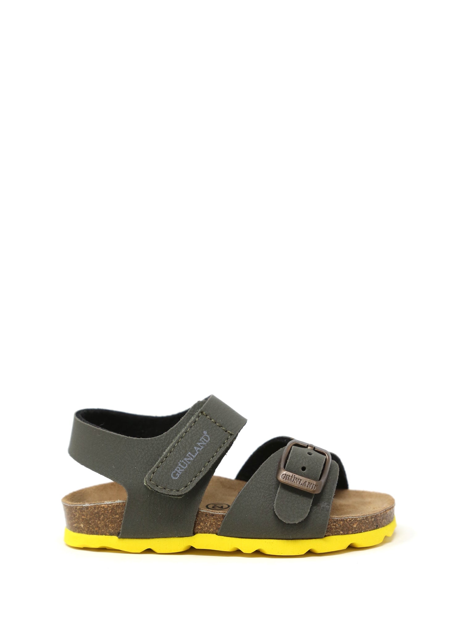 Sandali con strappi Verde Grunland Junior