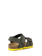 Sandali con strappi Verde Grunland Junior