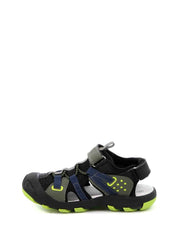 Sandali con strappi Nero Grunland Junior