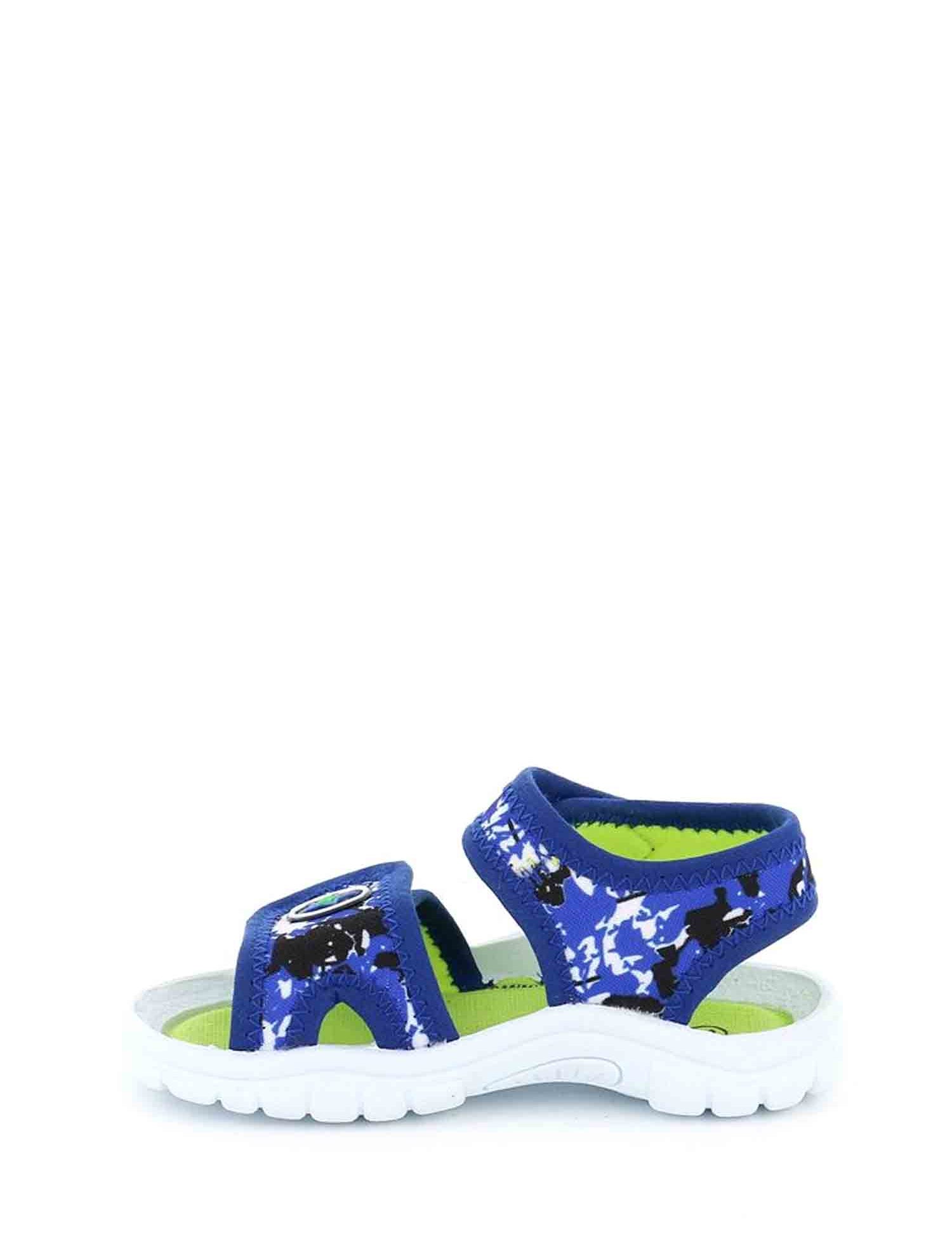 Sandali con strappi Blu Grunland Junior