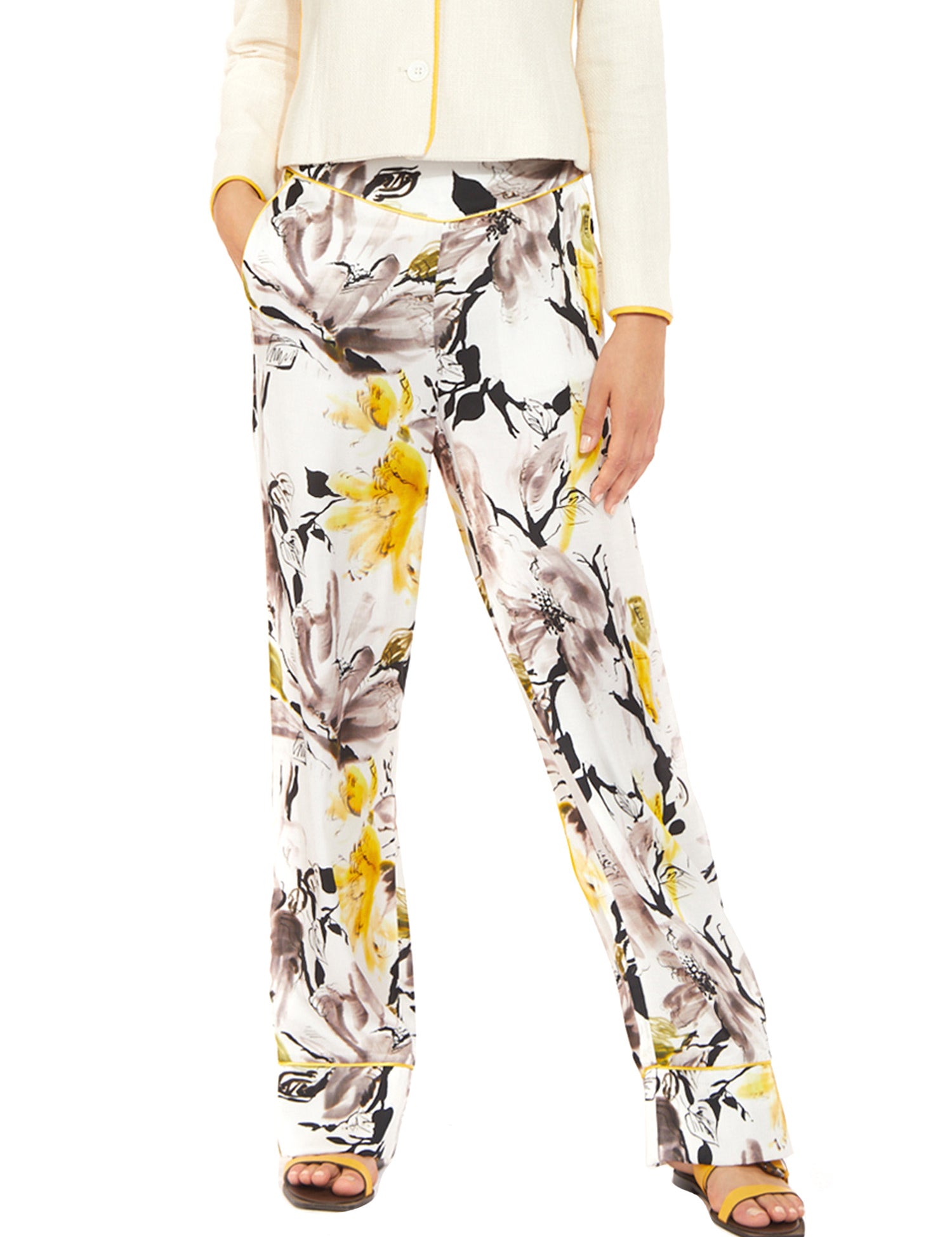 Pantaloni Bianco Cafenoir