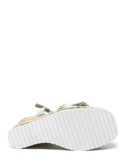 Sandali zeppa Verde Cafenoir