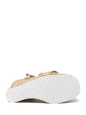 Sandali zeppa Beige Cafenoir