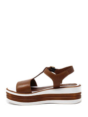 Sandali zeppa Marrone Cafenoir