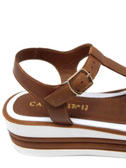 Sandali zeppa Marrone Cafenoir