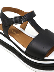 Sandali zeppa Nero Cafenoir