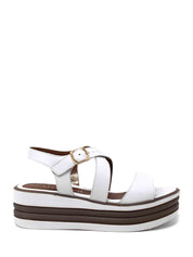 Sandali zeppa Bianco Cafenoir