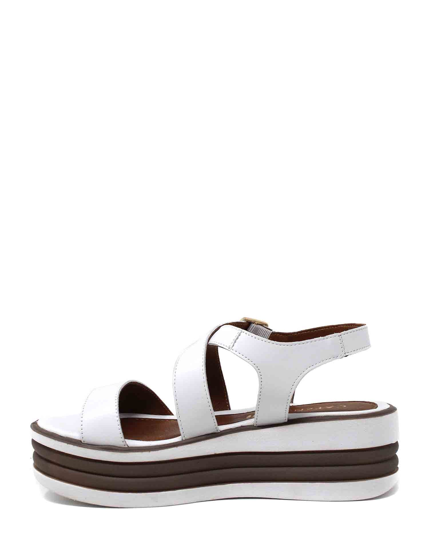 Sandali zeppa Bianco Cafenoir