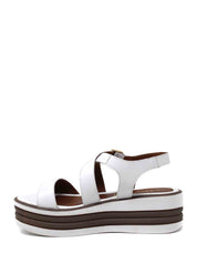 Sandali zeppa Bianco Cafenoir