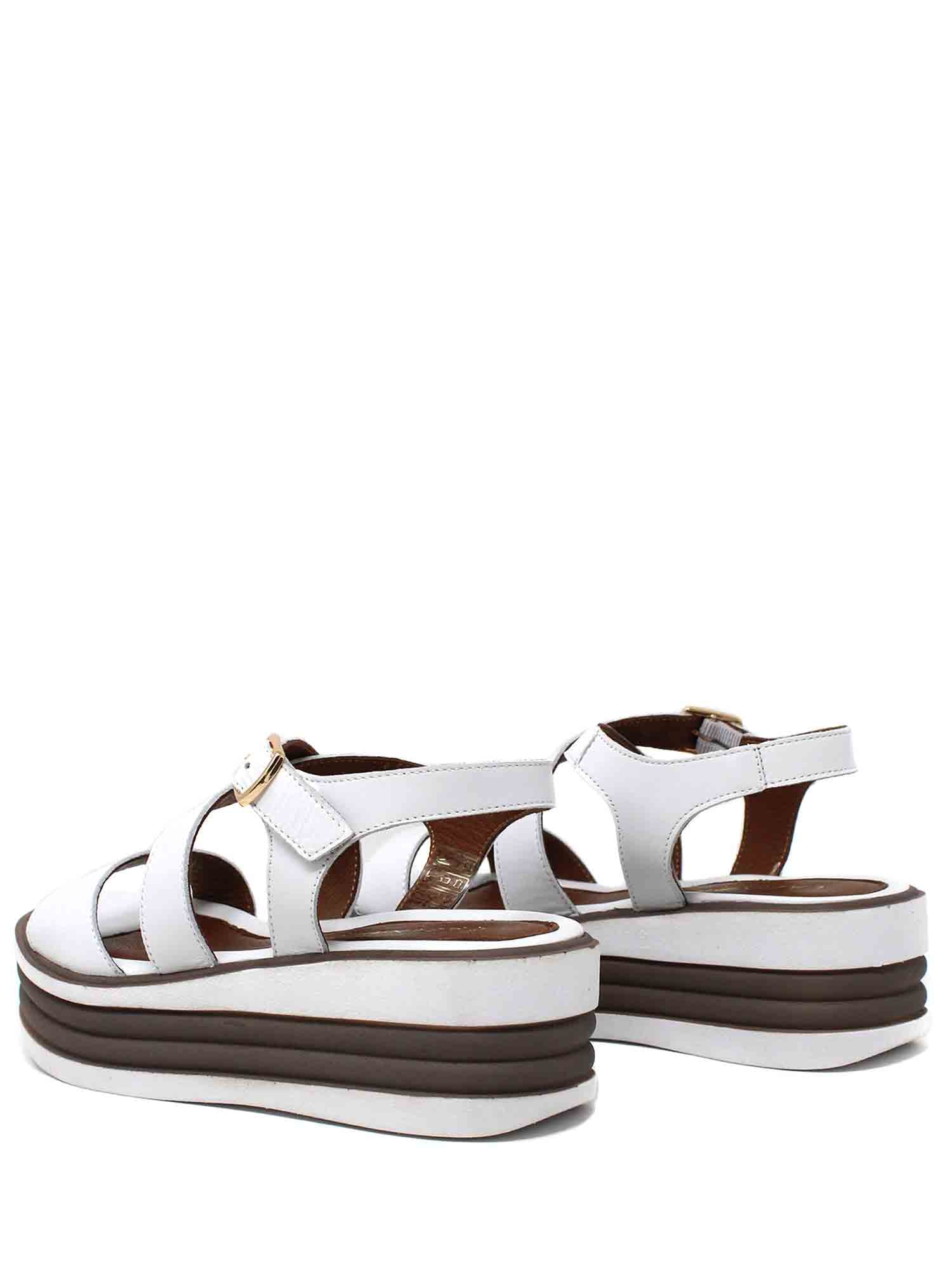 Sandali zeppa Bianco Cafenoir