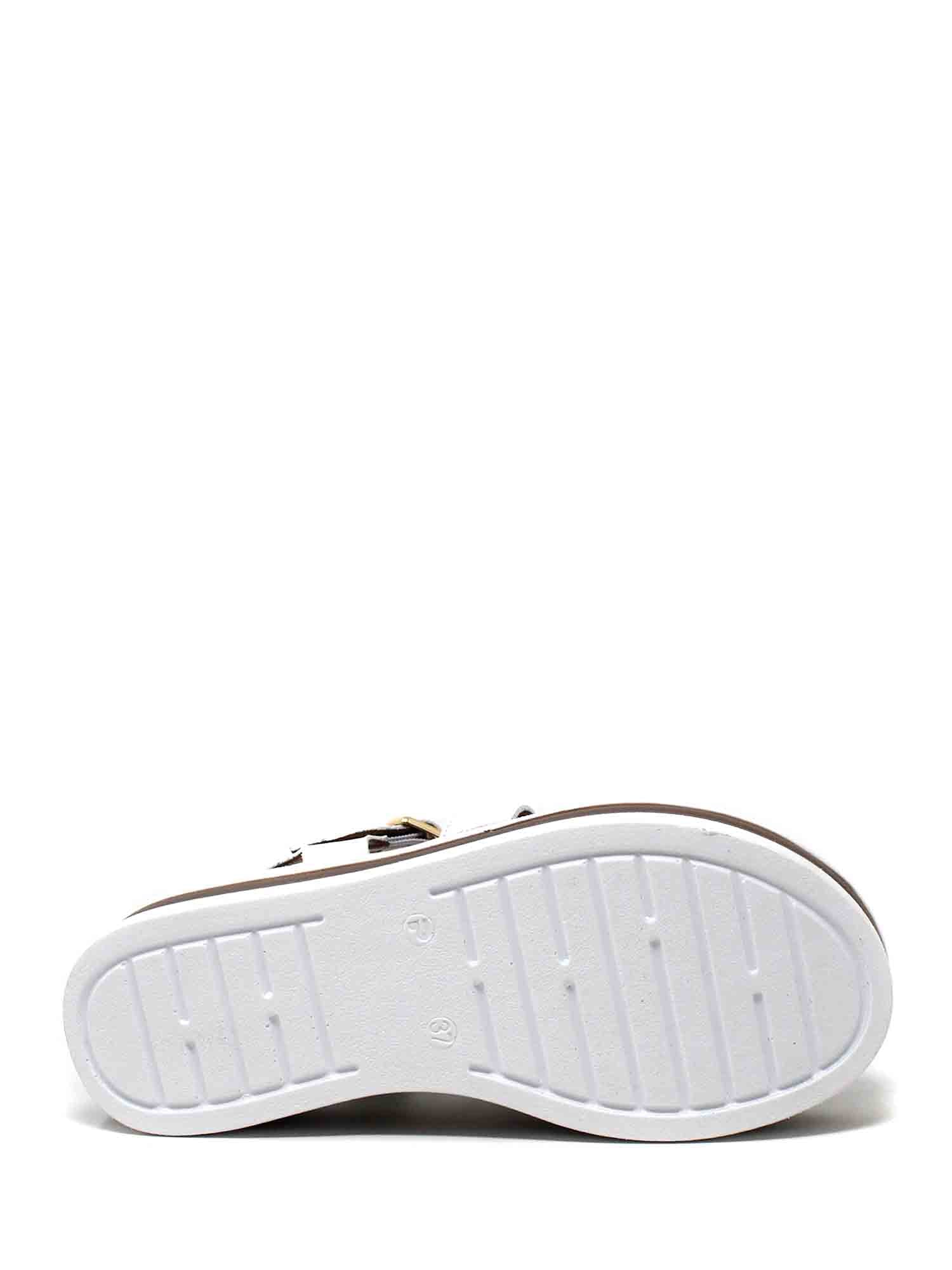 Sandali zeppa Bianco Cafenoir