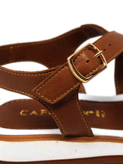 Sandali zeppa Marrone Cafenoir