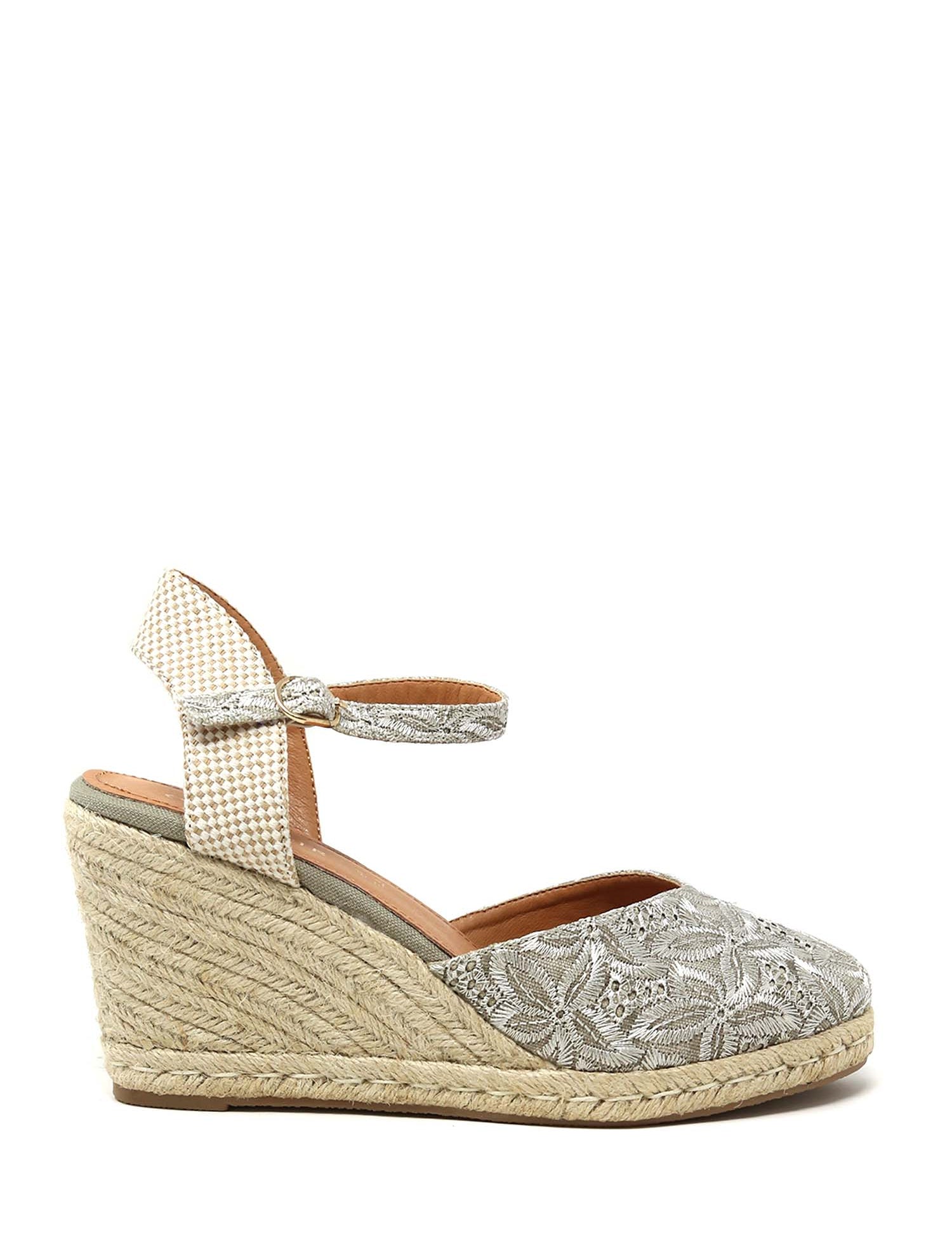 Sandali zeppa Grigio Cafenoir