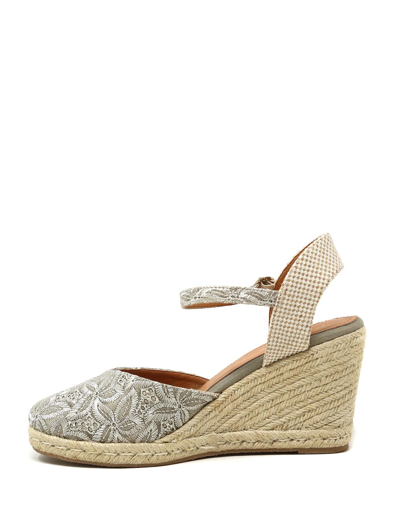 Sandali zeppa Grigio Cafenoir