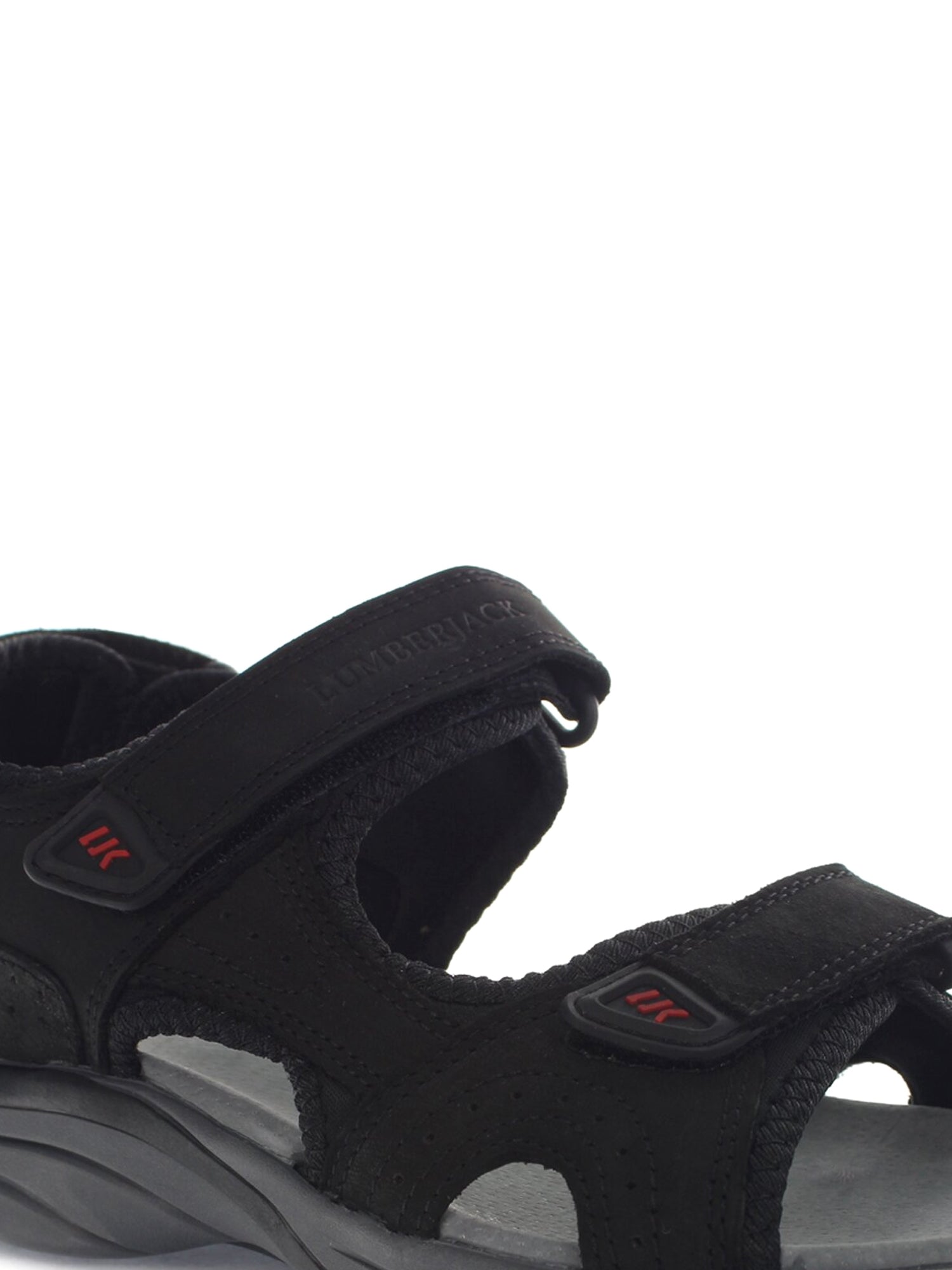 Sandali con strappi Nero Lumberjack