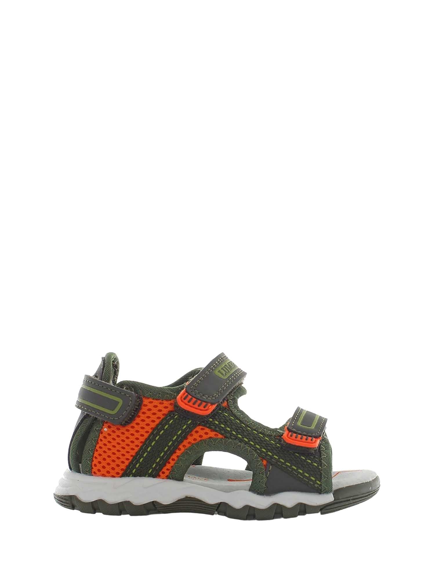 Sandali con strappi Verde Lumberjack