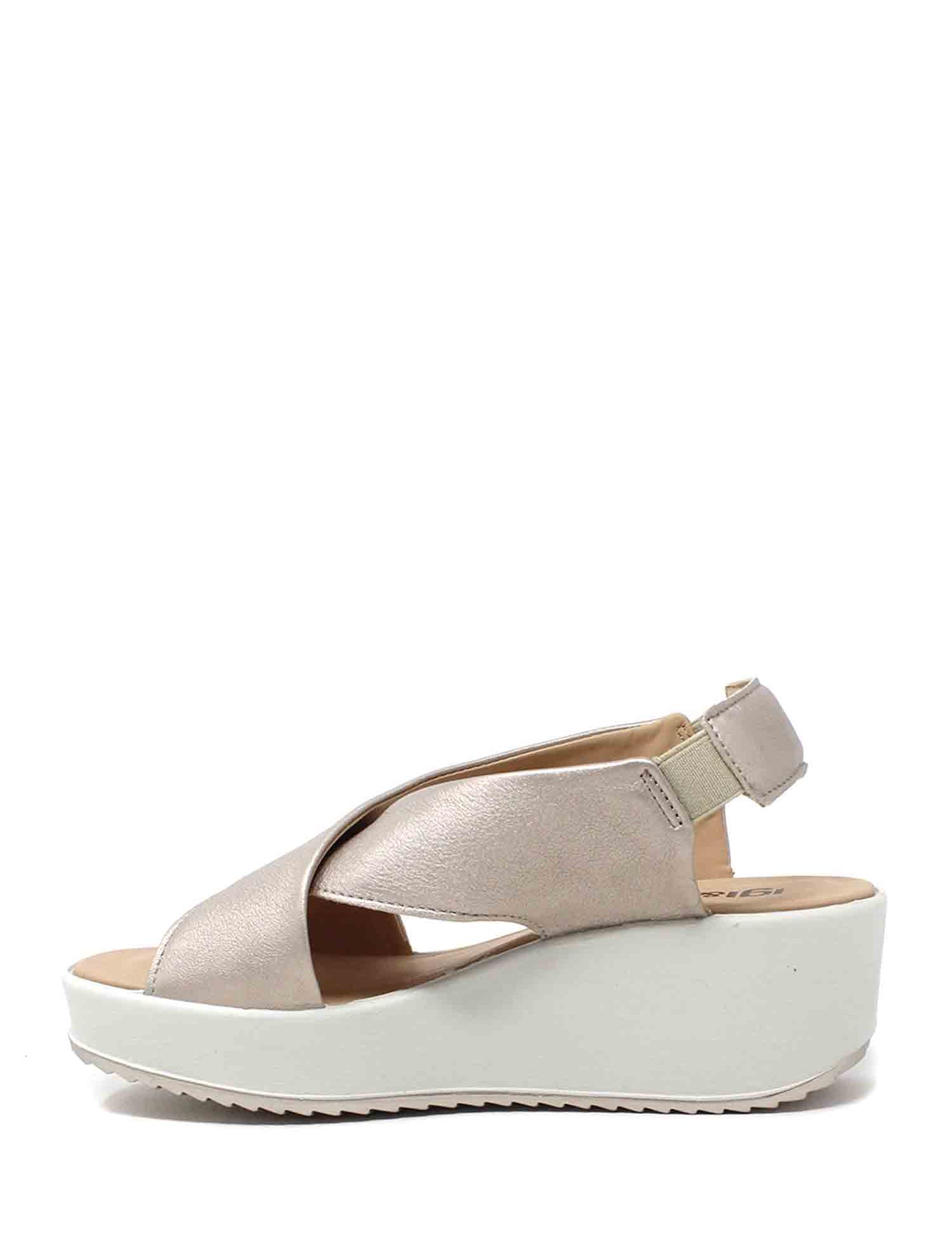 Sandali zeppa Beige Igi&co