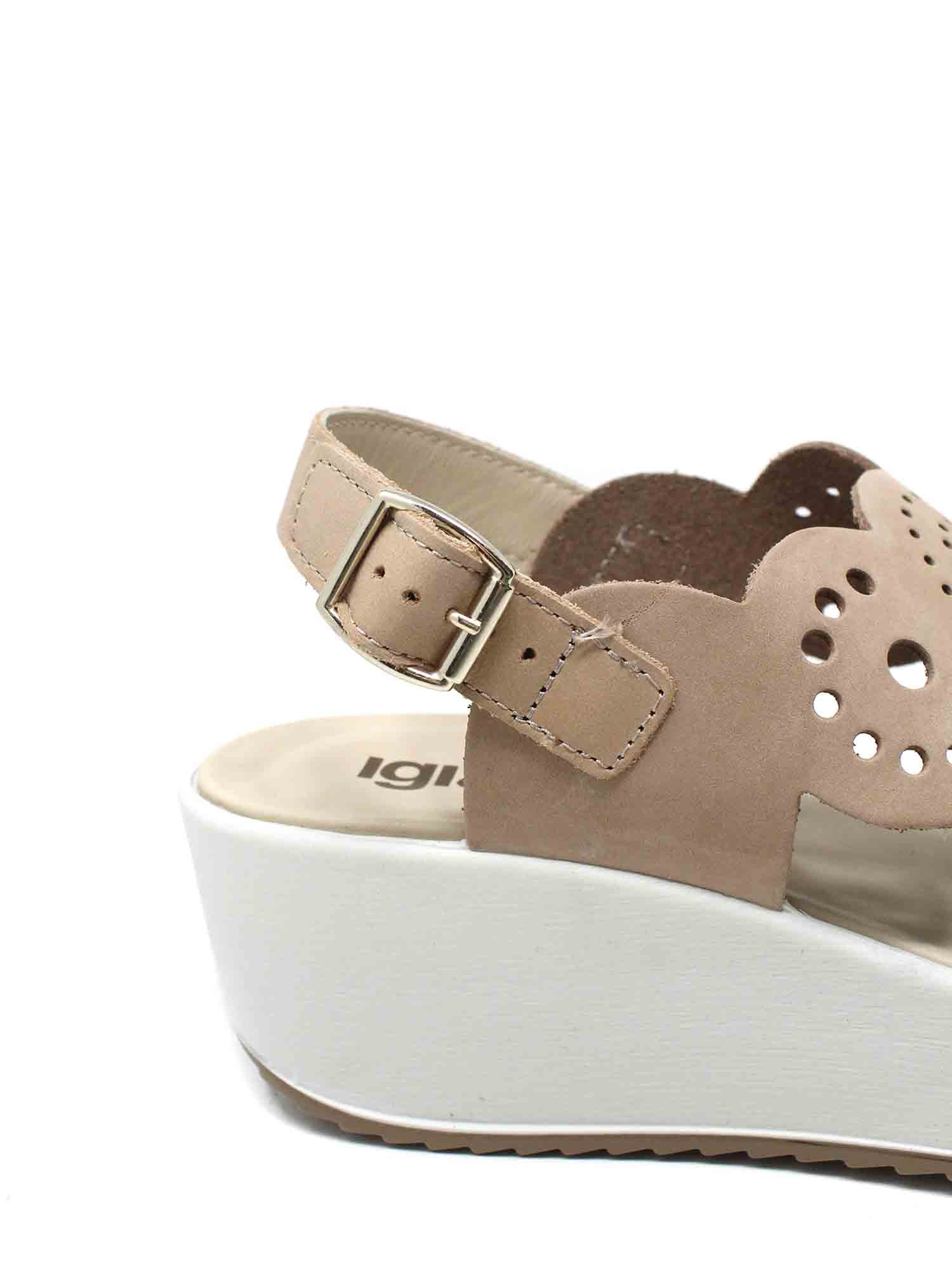 Sandali zeppa Beige Igi&co
