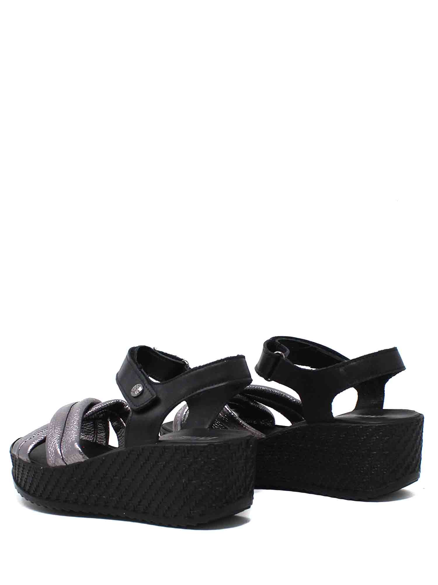 Sandali zeppa Nero Enval