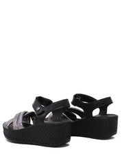 Sandali zeppa Nero Enval