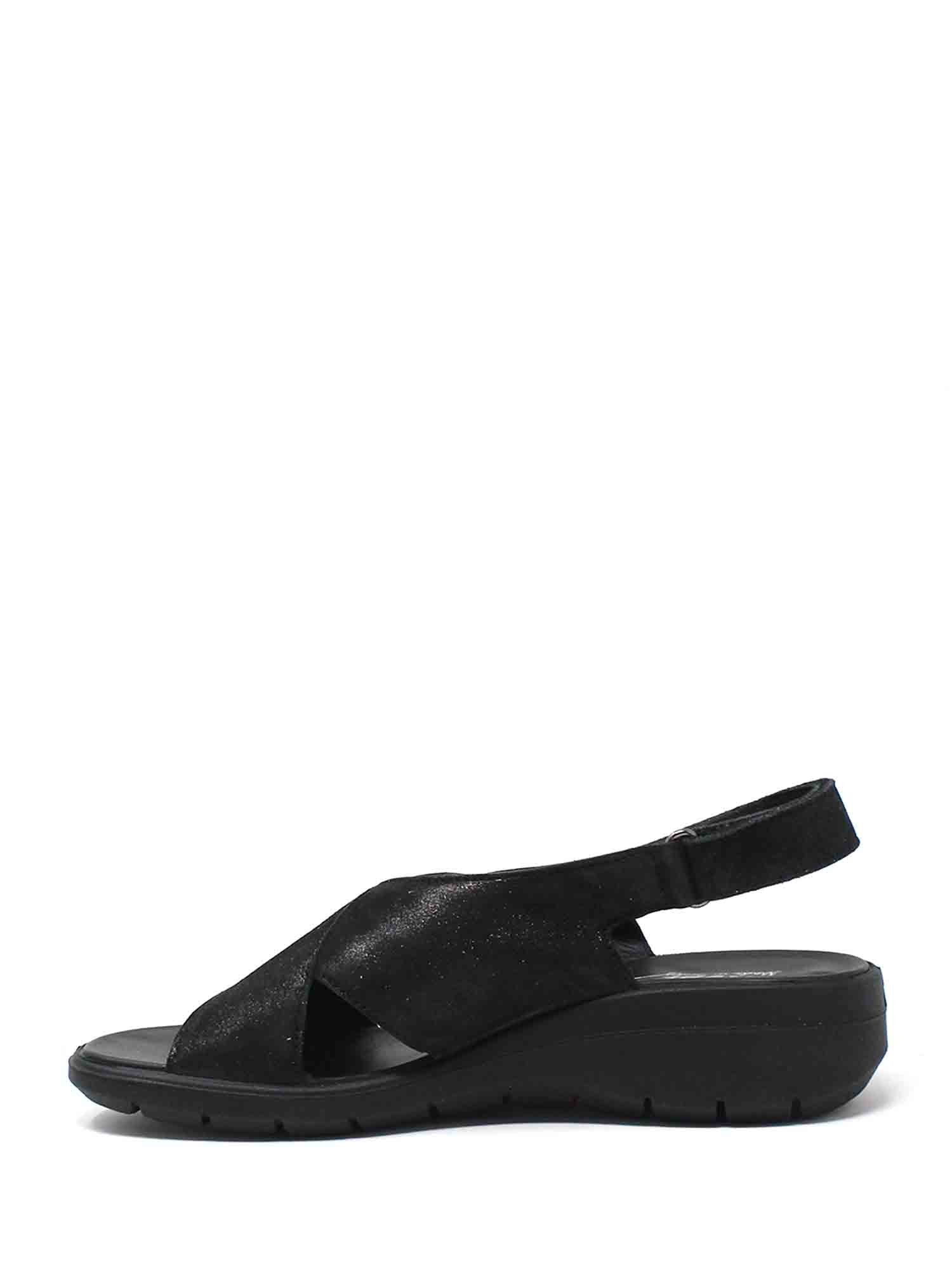 Sandali con strappi Nero Enval