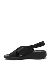 Sandali con strappi Nero Enval