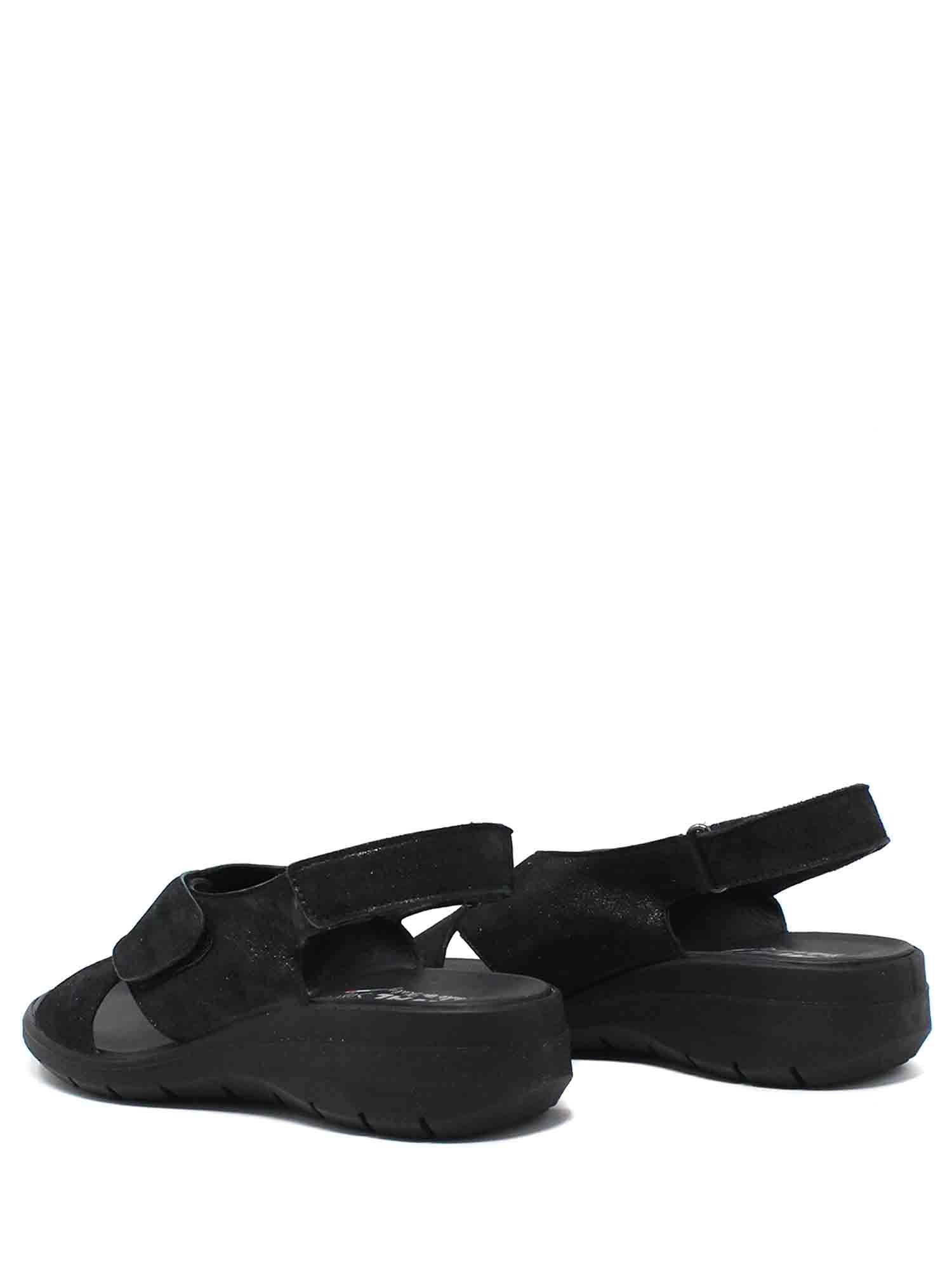 Sandali con strappi Nero Enval