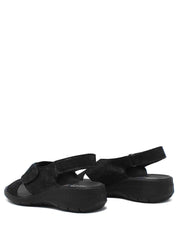 Sandali con strappi Nero Enval