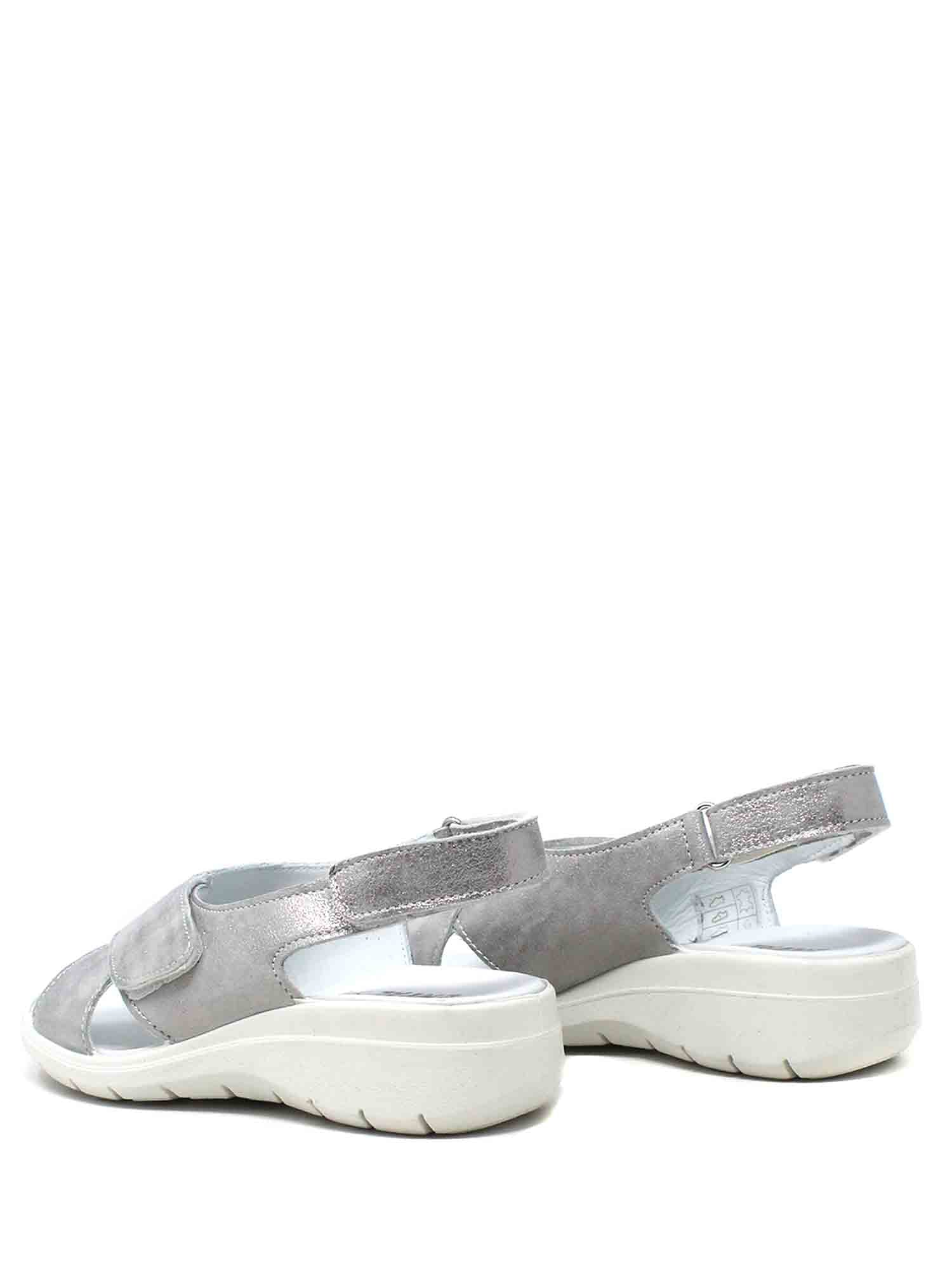 Sandali con strappi Argentato Enval