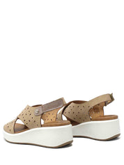 Sandali zeppa Beige Enval