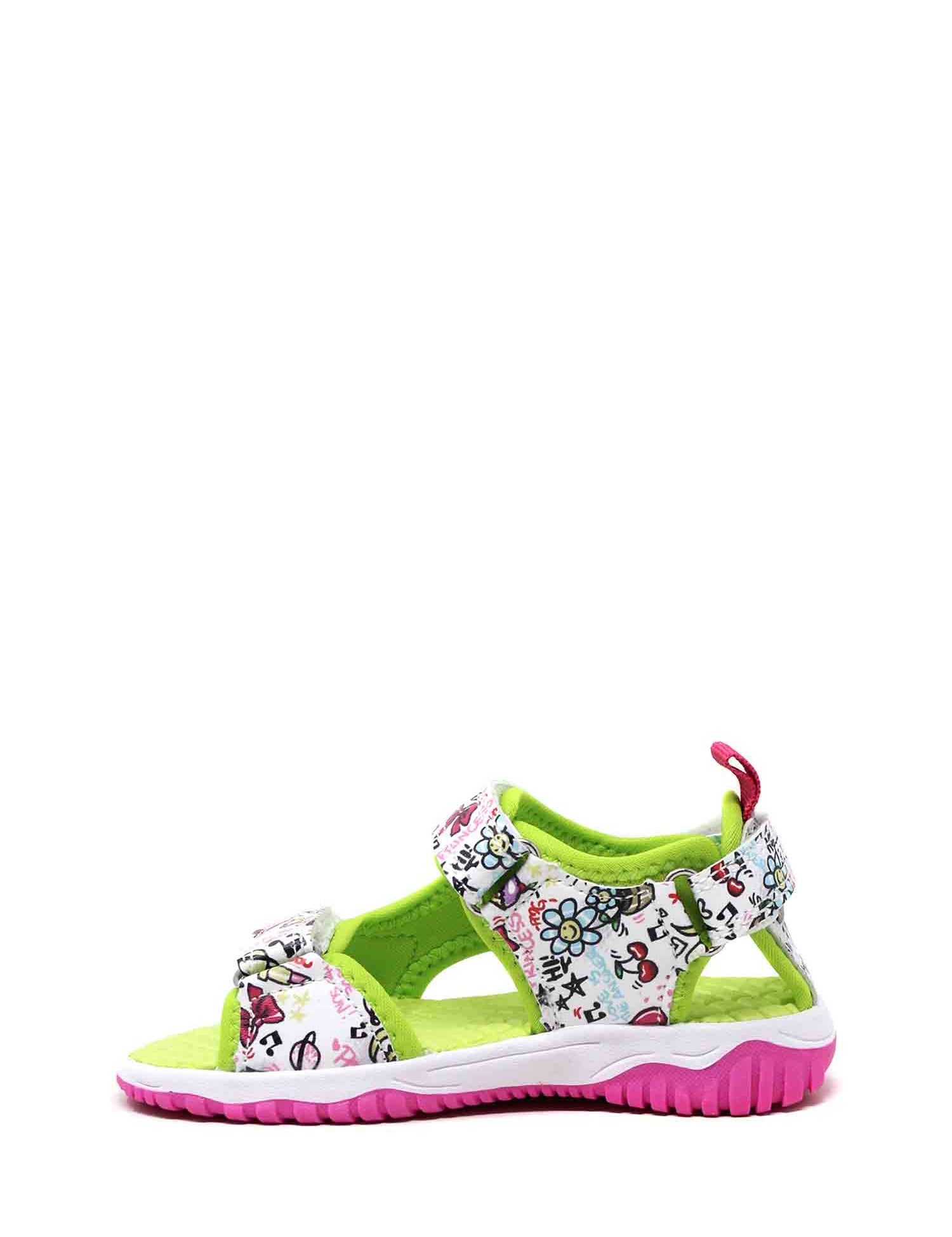 Sandali con strappi Verde Primigi