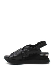 Sandali zeppa Nero Apepazza