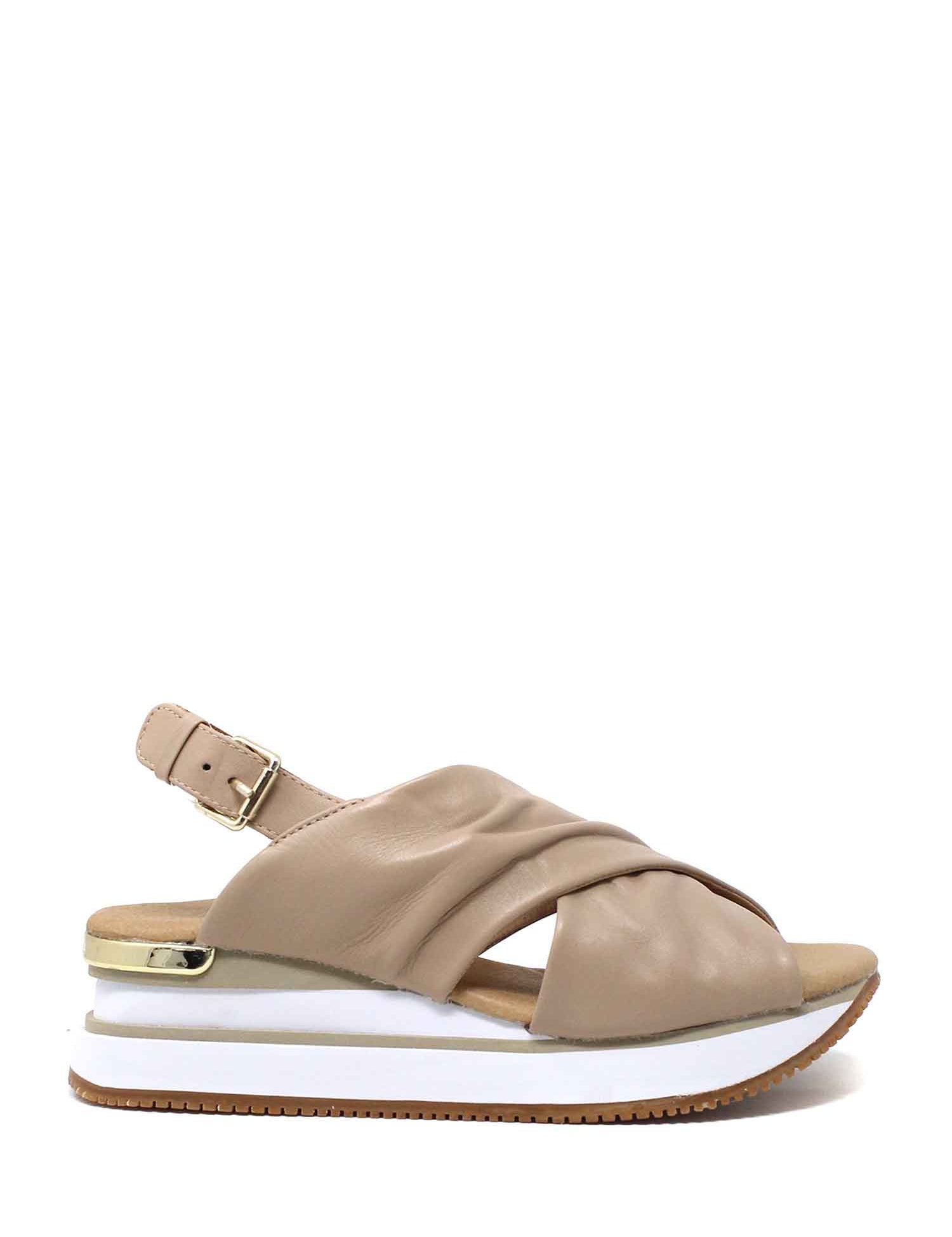 Sandali zeppa Beige Apepazza