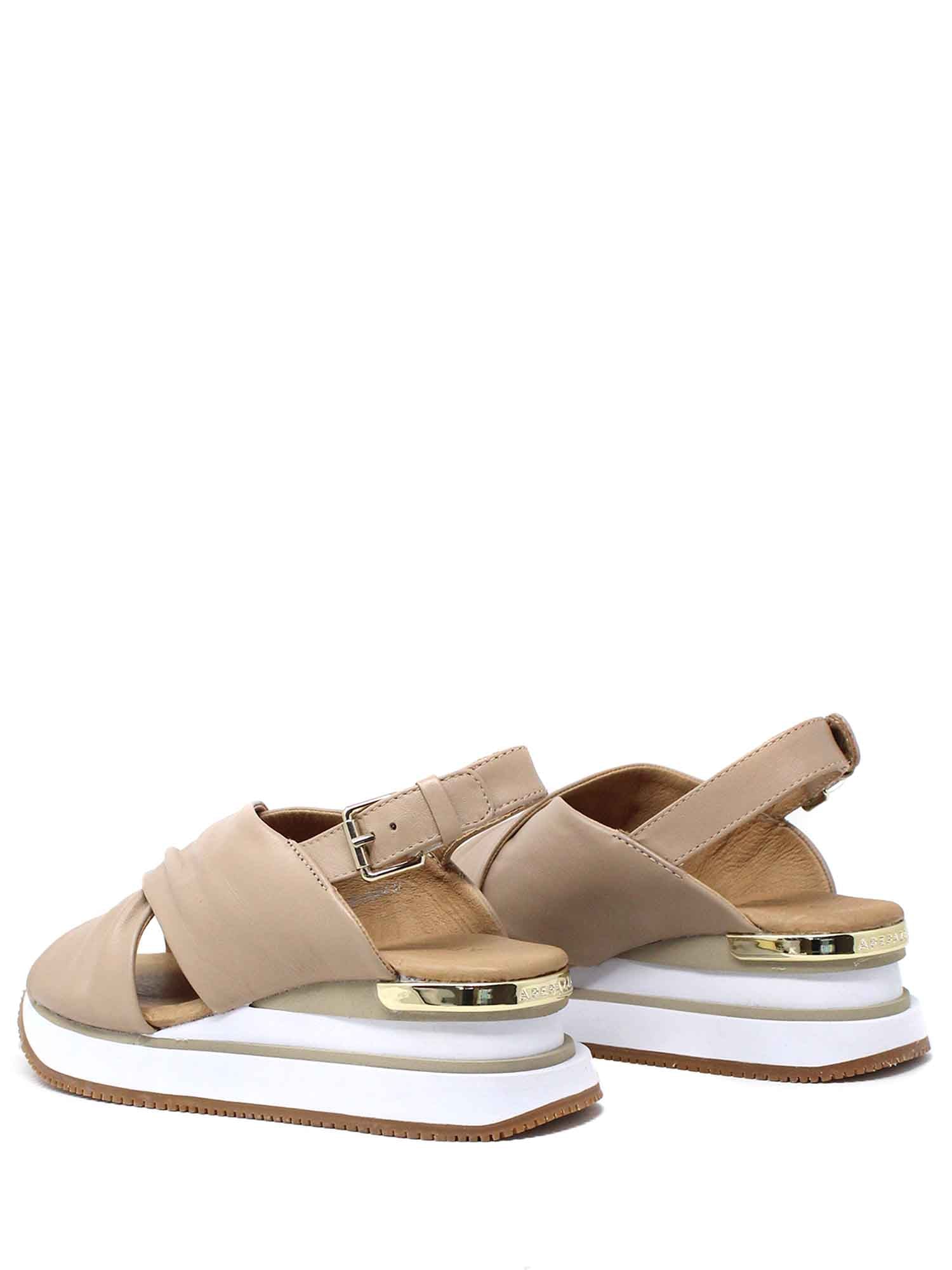 Sandali zeppa Beige Apepazza