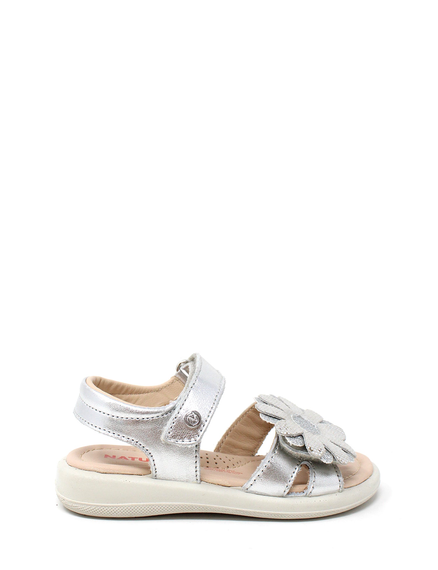 Sandali con strappi Argentato Naturino