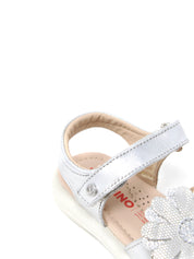 Sandali con strappi Argentato Naturino