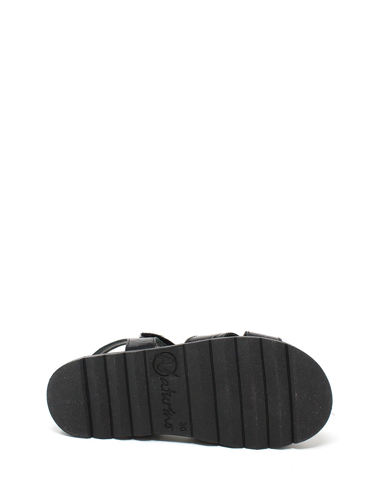 Sandali con strappi Nero Naturino