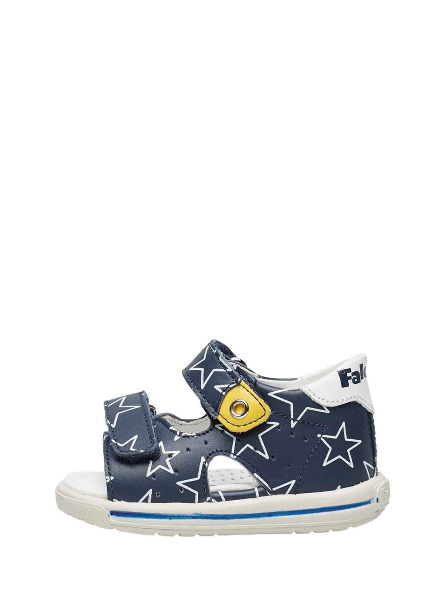 Sandali con strappi Blu Falcotto