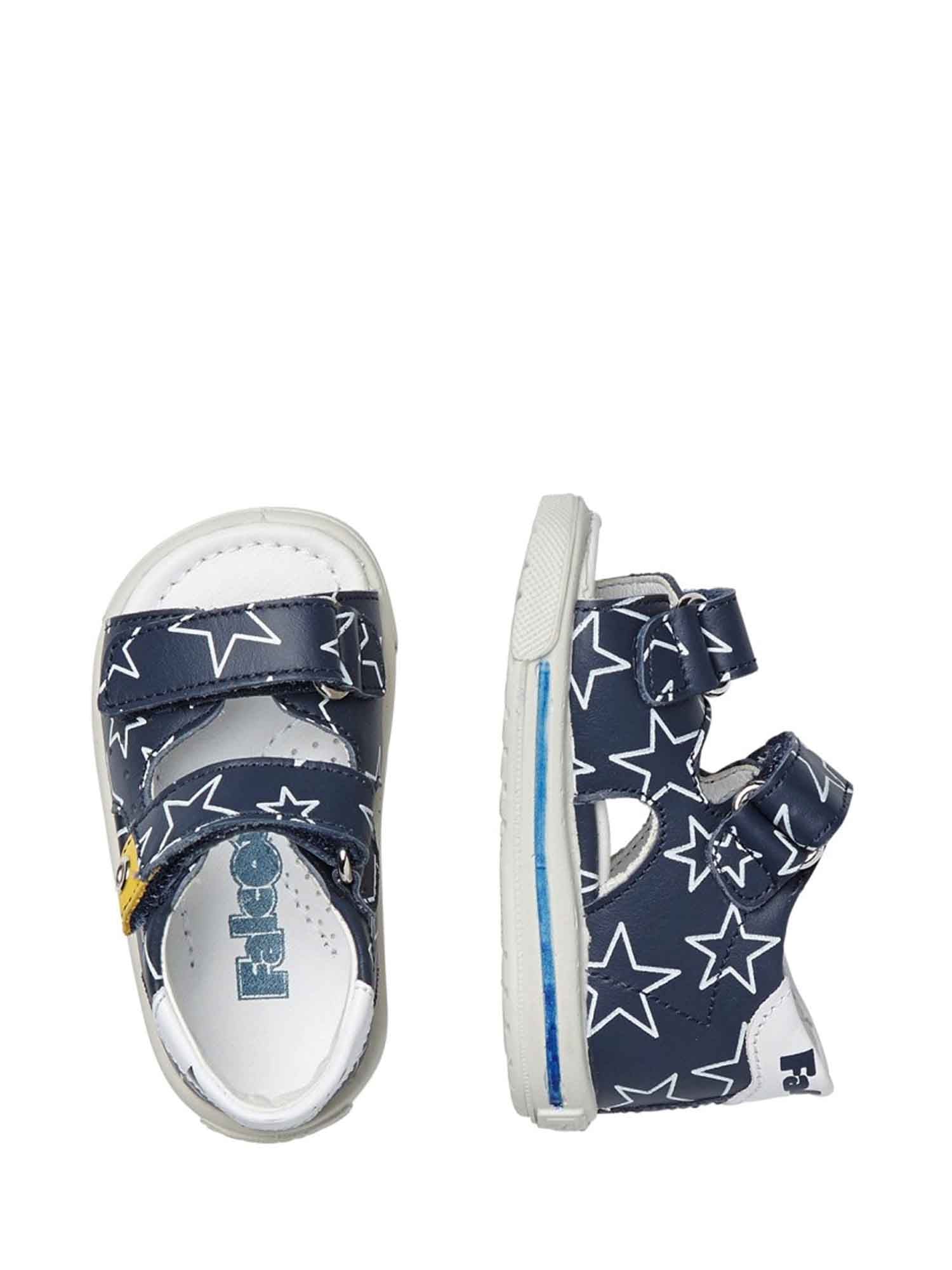 Sandali con strappi Blu Falcotto