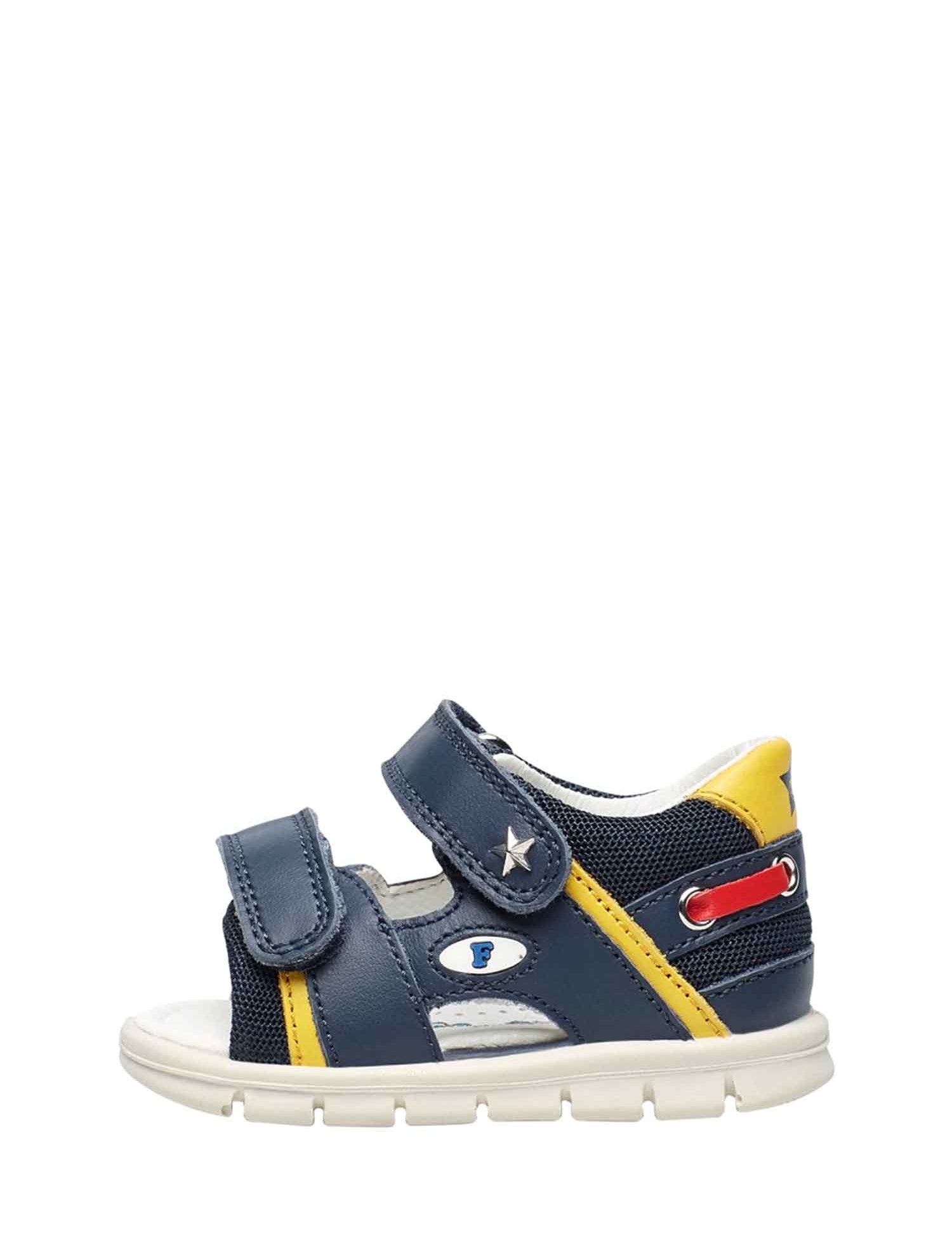 Sandali con strappi Blu Falcotto