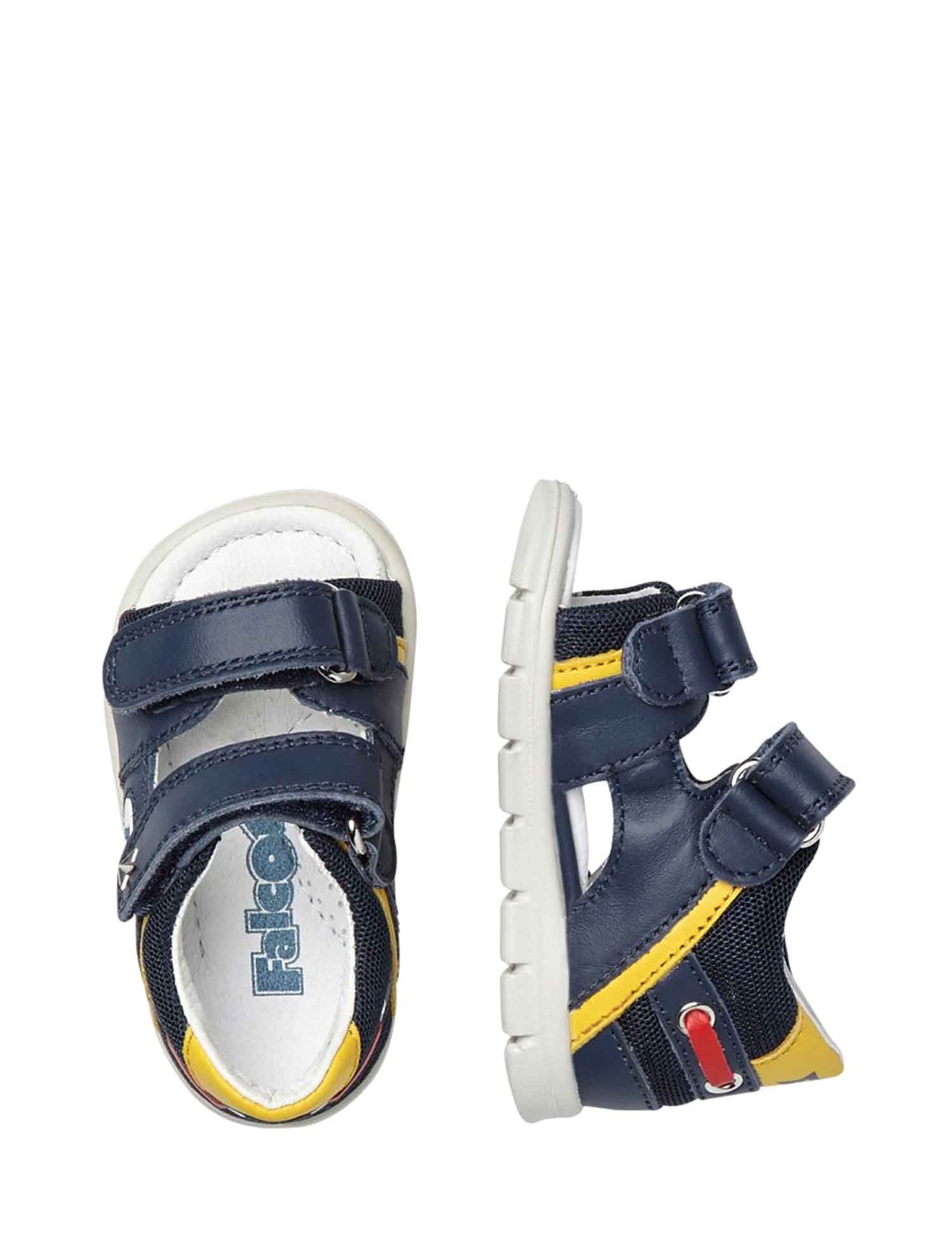 Sandali con strappi Blu Falcotto