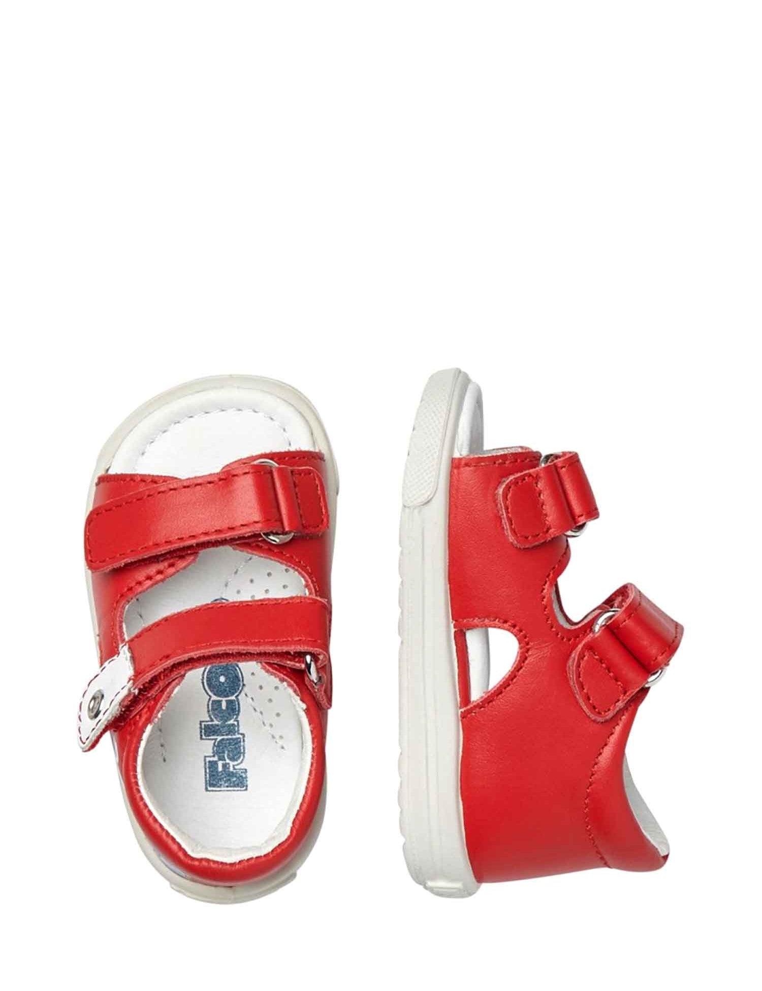 Sandali con strappi Rosso Falcotto